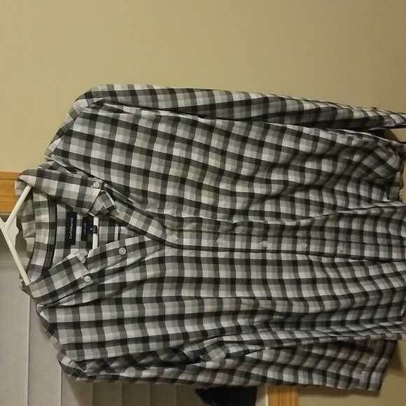 Long Sleeve Button Down with Front Pocket - Picture 1 of 4
